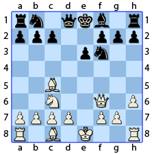 Chess Image 17: The King advances his pawn one house