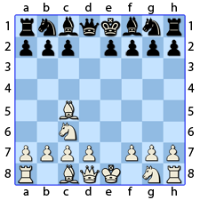 Chess Image 10: The King's Bishop moves to the fourth house in line with the Queen's Bishop
