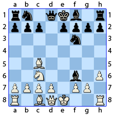 Chess Image 15: His Queen's Bishop takes the King's Knight