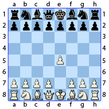 Chess Image 4: King's Pawn to the Fourth House